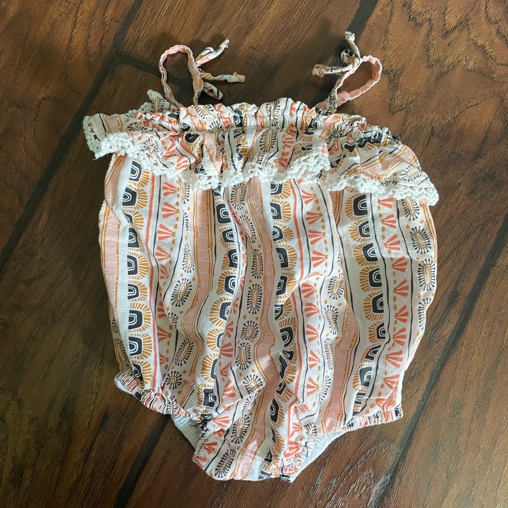 Savannah Tribal Print Bubble Suit 0-3